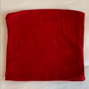 Red Bandeau Crop Top Brandy Melville